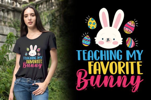 A Graphic Designer's Review: The 'Teaching My Favourite Bunny' Easter T-Shirt Graphic