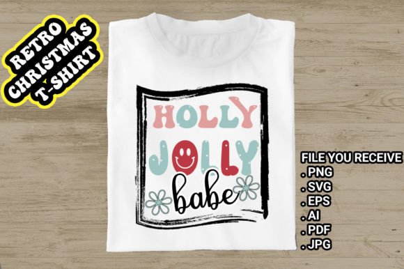 A Retro Christmas SVG Asset for Merchandise and Digital Products