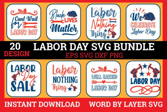 A Review: Happy Labor Day Graphics for Craft & Editorial Use