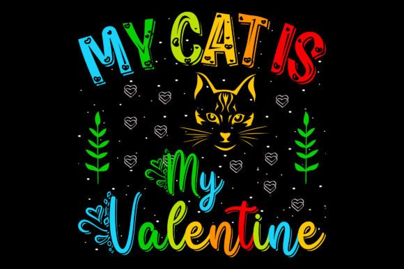 A Valentine's Day T-Shirt Design for the Cat-Loving Client