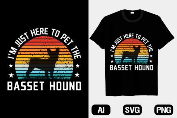 Basset Hound T-Shirt Graphics for Handmade Crafters