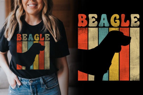 Beagle Dog Retro Design: A Graphics Powerhouse for T-Shirt Marketing