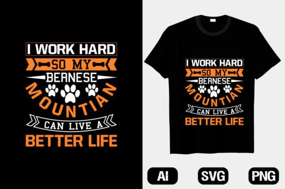 Bernese Mountain Dog Graphics for T-Shirt Designs