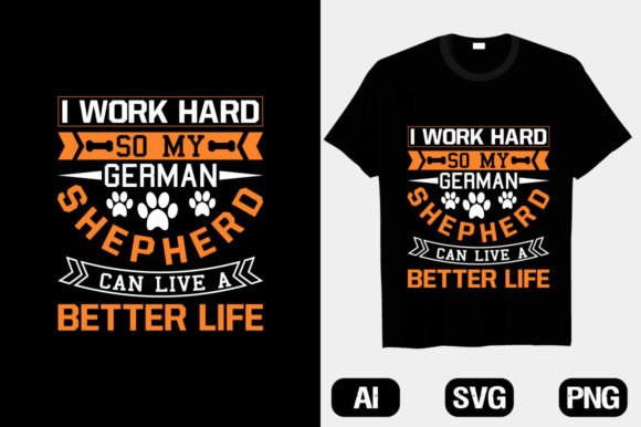 Evaluating a German Shepherd T-Shirt Design for Client Projects