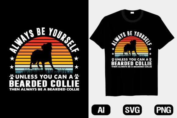 Evaluating the Bearded Collie SVG Graphic for T-Shirt Designs