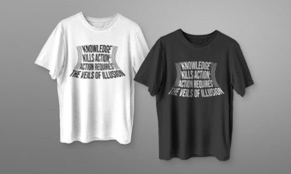 Knowledge Kills Action: A Graphic Gem for T-Shirt Designs
