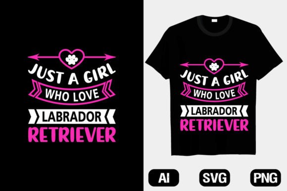 Labrador Typography Graphics for T-Shirt Designs