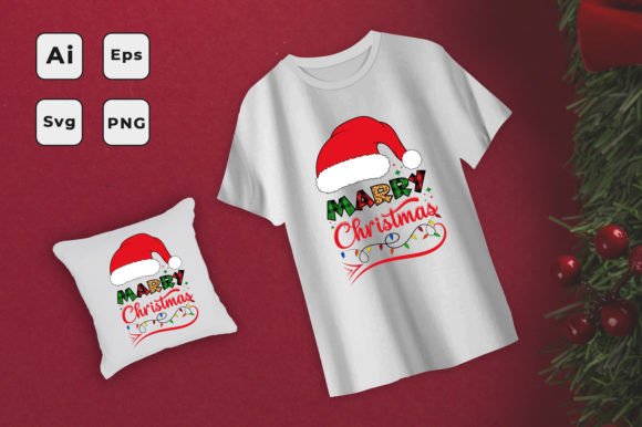 Merry Christmas Sublimation Graphics for T-Shirt Designs