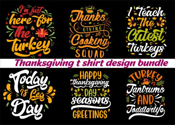 My Thanksgiving Typography Graphics for Crafting T-Shirt Designs