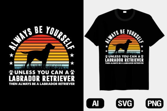 Reviewing a Labrador SVG T-shirt Graphic Design Asset