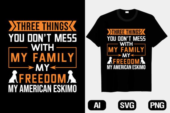 Reviewing the American Eskimo T-Shirt Graphic Design Asset